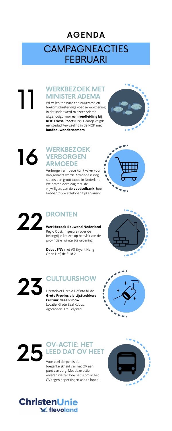 Campagneacties feb en maart agenda visual